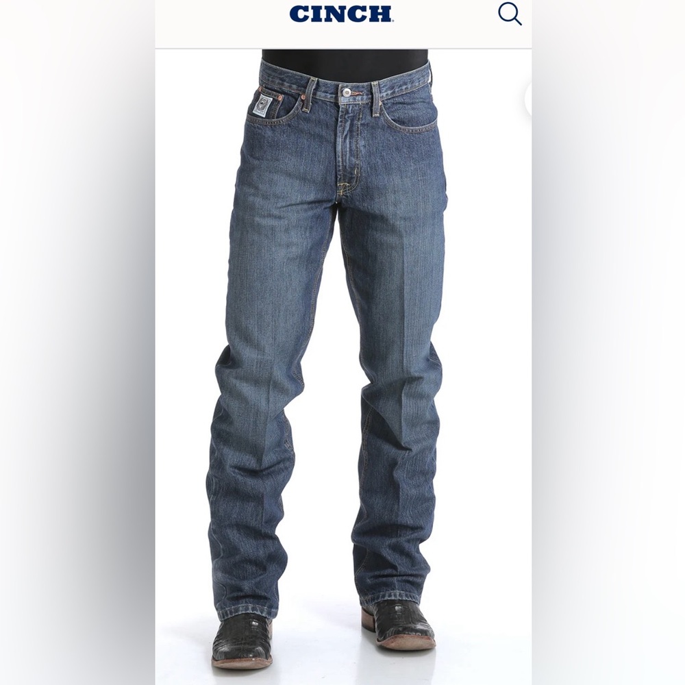 Cinch Men's Straight Blue Jeans 33 x 34 - Picture 1 of 11